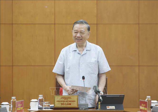 Tổng Bí thư, Chủ tịch nước Tô Lâm phát biểu chỉ đạo. Ảnh: Thống Nhất – TTXVN