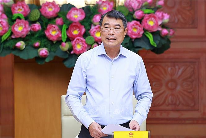 Thủ tướng Lê Minh Hưng chủ trì họp về nhà ở cho thuê trên địa bàn thành phố Hà Nội. Ảnh: Dương Giang - TTXVN
