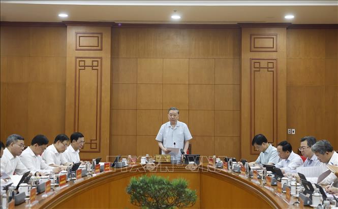 A view of the meeting. VNA Photo: Thống Nhất