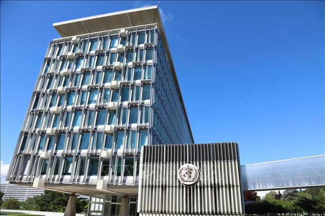 Trụ sở Tổ chức Y tế thế giới (WHO) ở Geneva, Thụy Sĩ. Ảnh: THX/TTXVN
