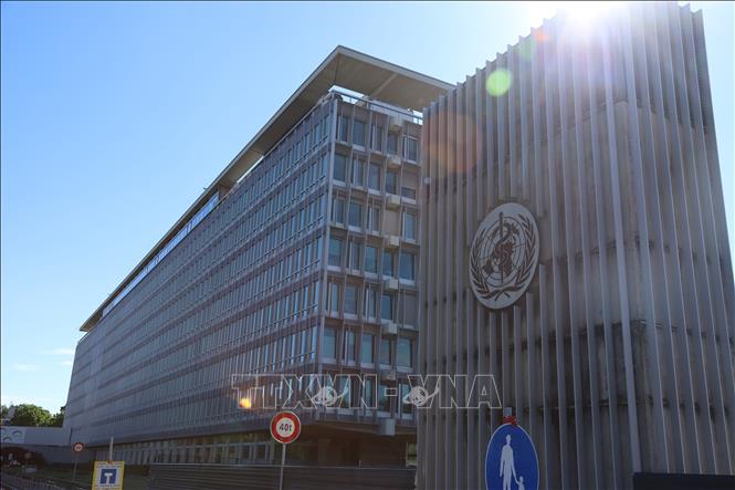 Trụ sở Tổ chức Y tế thế giới (WHO) ở Geneva, Thụy Sĩ. Ảnh: THX/TTXVN