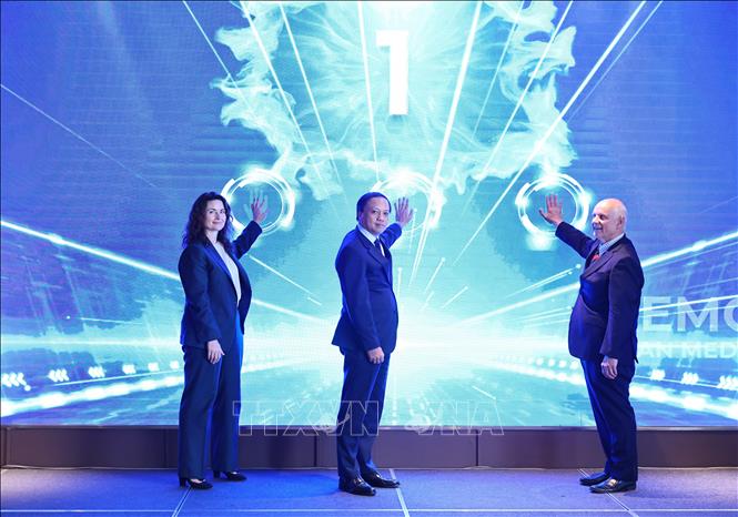 Nghi thức Lễ khởi động Dự án. Ảnh: Minh Đức – TTXVN