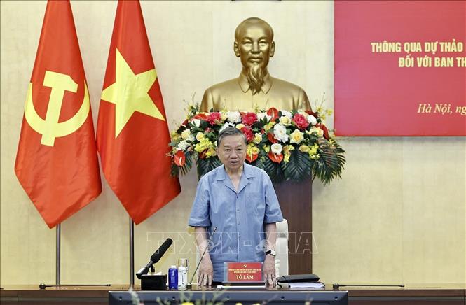 Tổng Bí thư, Chủ tịch nước Tô Lâm phát biểu. Ảnh: Doãn Tấn - TTXVN