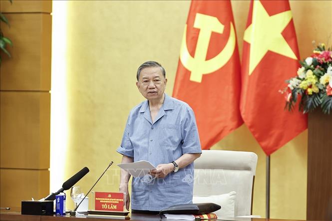 Tổng Bí thư, Chủ tịch nước Tô Lâm phát biểu. Ảnh: Doãn Tấn - TTXVN