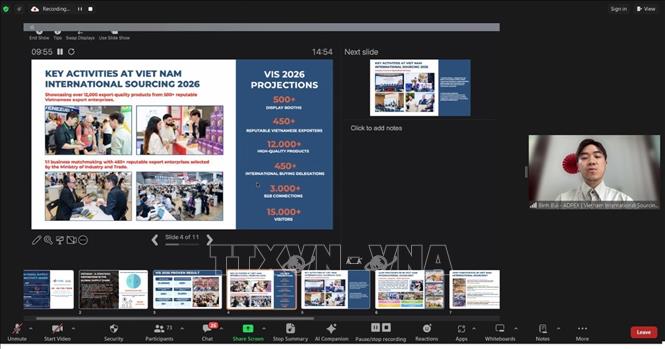 Đại diện Việt Nam giới thiệu về Triển lãm kết nối chuỗi cung ứng hàng hóa Quốc tế 2026 