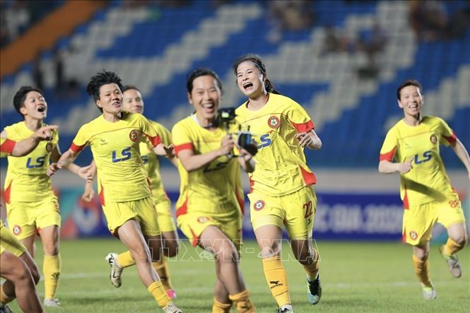 CLB Thành phố Hồ Chí Minh vô địch Giải bóng đá nữ Cúp Quốc gia 2026. Ảnh: Minh Quyết - TTXVN