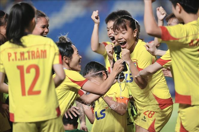 CLB Thành phố Hồ Chí Minh vô địch Giải bóng đá nữ Cúp Quốc gia 2026. Ảnh: Minh Quyết - TTXVN