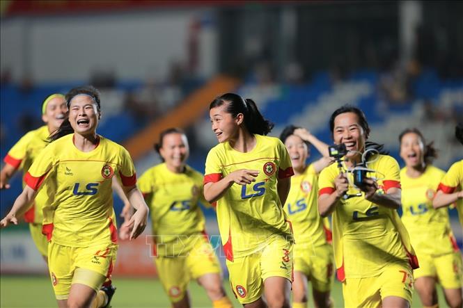 CLB Thành phố Hồ Chí Minh vô địch Giải bóng đá nữ Cúp Quốc gia 2026. Ảnh: Minh Quyết - TTXVN