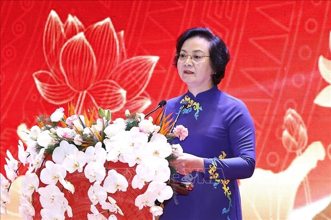 Phó Thủ tướng Chính phủ Phạm Thị Thanh Trà phát biểu. Ảnh: Doãn Tấn - TTXVN
