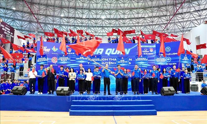 Phát động Chiến dịch Thanh niên tình nguyện Hè 2026. Ảnh: Minh Đức- TTXVN