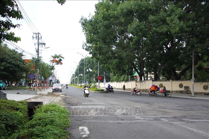 Vị trí đường Trường Chinh được xác định có khả năng có mộ tập thể liệt sĩ trong đợt Tổng tiến công và nổi dậy Xuân Mậu Thân năm 1968. Ảnh: Dư Toán - TTXVN