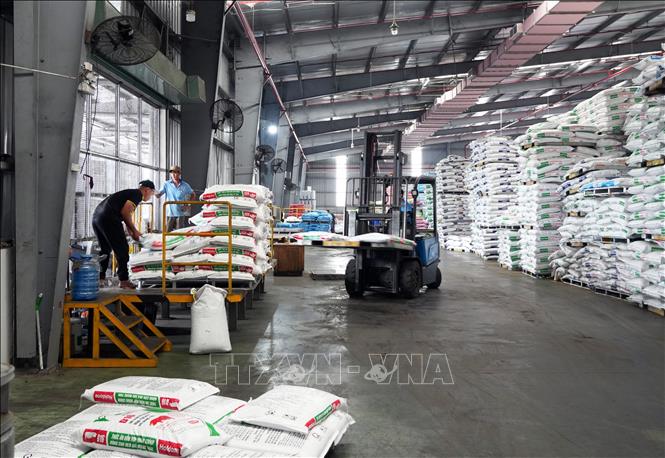 Công nhân sản xuất tại Công ty TNHH Hải Đại (Khu công nghiệp Hòa Phú, xã Phú Quới, tỉnh Vĩnh Long). Ảnh: Phạm Minh Tuấn-TTXVN.