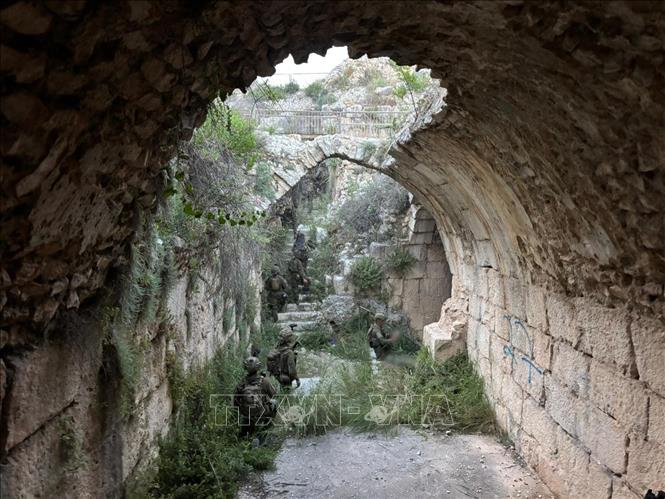 Binh sĩ Israel được triển khai tại pháo đài Beaufort, miền Nam Liban, ngày 31/5/2026. Ảnh: THX/TTXVN