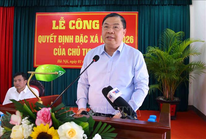 Phó Thủ tướng Thường trực Phạm Gia Túc phát biểu. Ảnh: Phạm Kiên - TTXVN