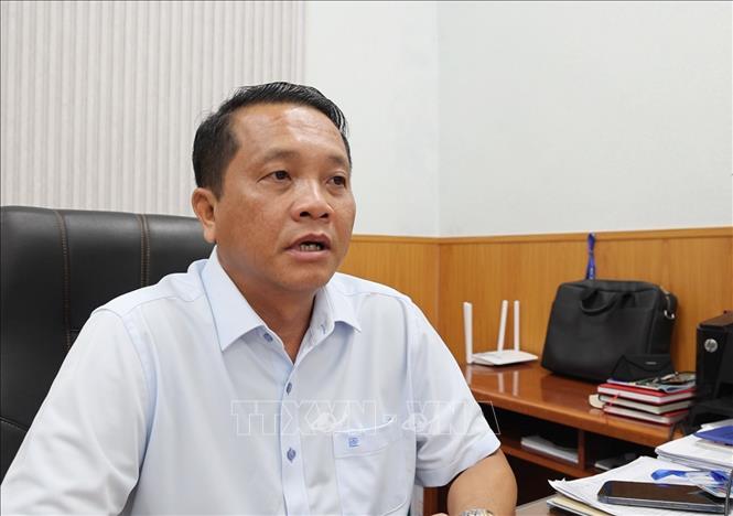 Ông Hồ Hữu Bình, Phó Chủ tịch UBND xã Cần Giờ. Ảnh: Hồng Đạt - TTXVN
