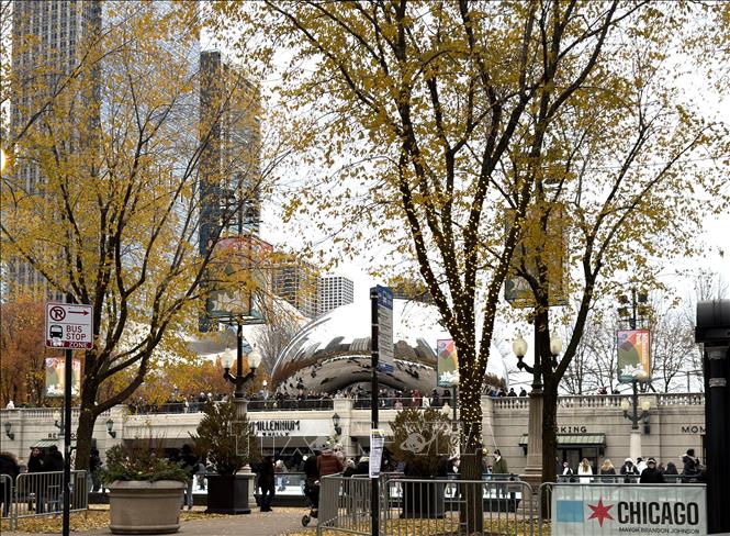 Millennium Park là một trong những công viên nổi tiếng nhất tại Chicago. Ảnh: Ngọc Quang – PV TTXVN tại Mỹ