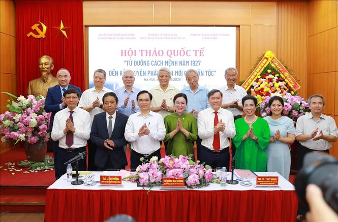 Các đại biểu dự hội thảo. Ảnh: Khánh Hoà - TTXVN