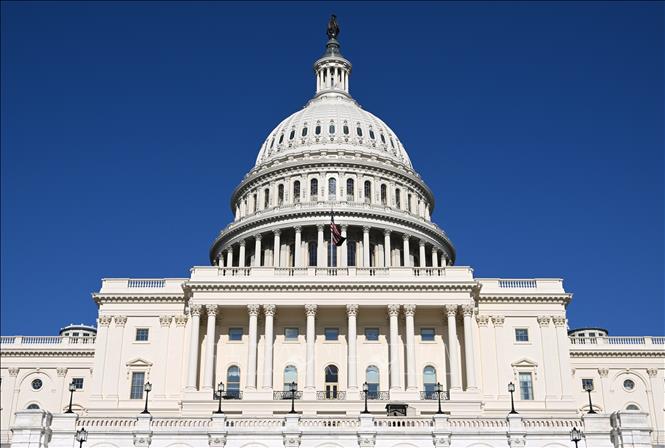 Tòa nhà Quốc hội Mỹ ở Washington, D.C. Ảnh: THX/TTXVN