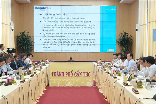 Quang cảnh buổi làm việc. Ảnh: Thanh Liêm - TTXVN