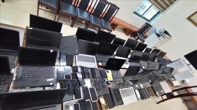Tang vật của vụ án. Ảnh: TTXVN phát