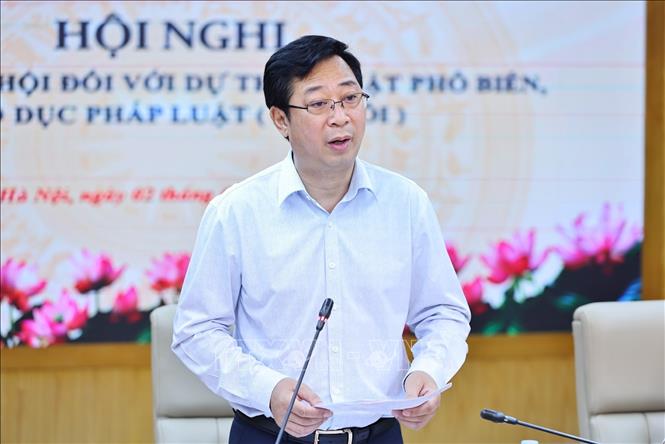 Đồng chí Cao Xuân Thạo, Phó Chủ tịch Ủy ban Trung ương Mặt trận Tổ quốc Việt Nam phát biểu. Ảnh: Minh Đức - TTXVN