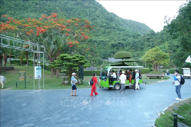 Khu du lịch sinh thái Vườn chim Thung Nham đưa các sản phẩm theo bộ tiêu chí Du lịch xanh vào hoạt động. Ảnh: Đức Phương - TTXVN