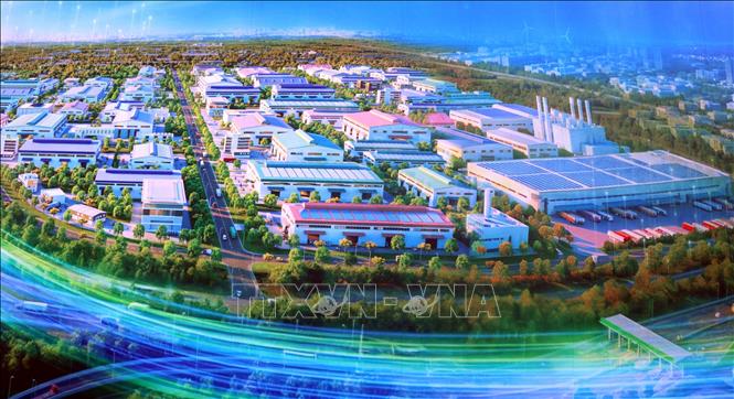 Phối cảnh Khu công nghiệp số 02 – Hưng Yên. Ảnh: Đinh Văn Nhiều - TTXVN