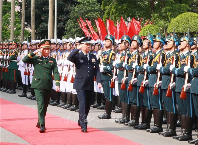 A view of the welcome ceremony. VNA Photo: Trọng Đức