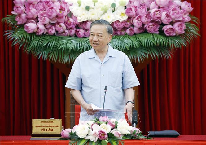 Tổng Bí thư, Chủ tịch nước Tô Lâm phát biểu. Ảnh: Thống Nhất – TTXVN