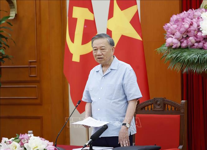 Tổng Bí thư, Chủ tịch nước Tô Lâm phát biểu. Ảnh: Thống Nhất – TTXVN