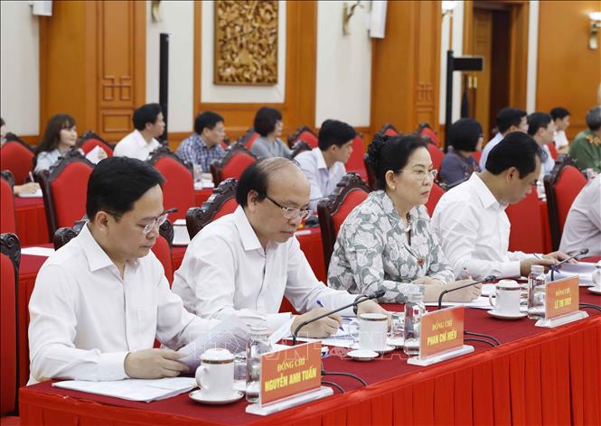 Các đại biểu tham dự phiên họp. Ảnh: Thống Nhất – TTXVN