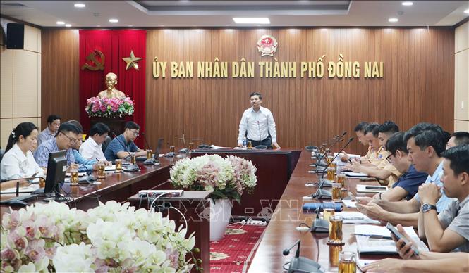 Quang cảnh buổi làm việc. Ảnh: Công Phong - TTXVN