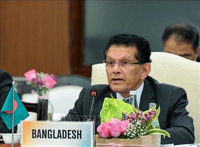 Ông Khalilur Rahman phát biểu tại một hội nghị các cố vấn an ninh quốc gia ở New Delhi (Ấn Độ). Ảnh: ANI/TTXVN