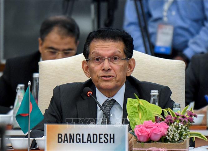 Ông Khalilur Rahman phát biểu tại một hội nghị các cố vấn an ninh quốc gia ở New Delhi (Ấn Độ). Ảnh: ANI/TTXVN