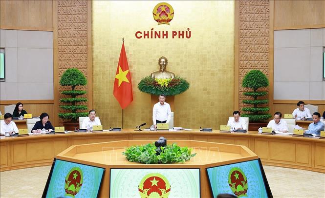 Thủ tướng Lê Minh Hưng chủ trì phiên họp Chính phủ thường kỳ tháng 5 năm 2026. Ảnh: Dương Giang – TTXVN
