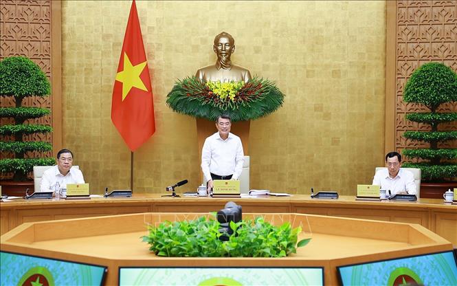 Thủ tướng Lê Minh Hưng chủ trì phiên họp Chính phủ thường kỳ tháng 5 năm 2026. Ảnh: Dương Giang – TTXVN
