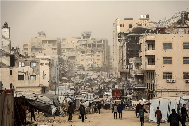 Quang cảnh tại thành phố Gaza. Ảnh: THX/TTXVN