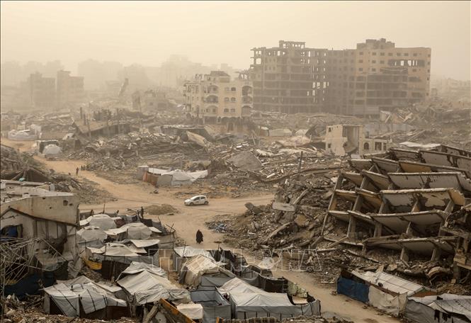 Quang cảnh tại thành phố Gaza. Ảnh: THX/TTXVN