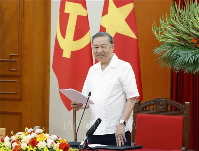 Tổng Bí thư, Chủ tịch nước Tô Lâm phát biểu chỉ đạo. Ảnh: Thống Nhất – TTXVN