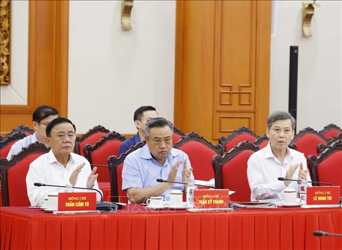 Các đại biểu tham dự cuộc họp. Ảnh: Thống Nhất – TTXVN