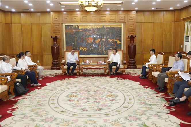Quang cảnh buổi làm việc. Ảnh: Việt Hùng - TTXVN
