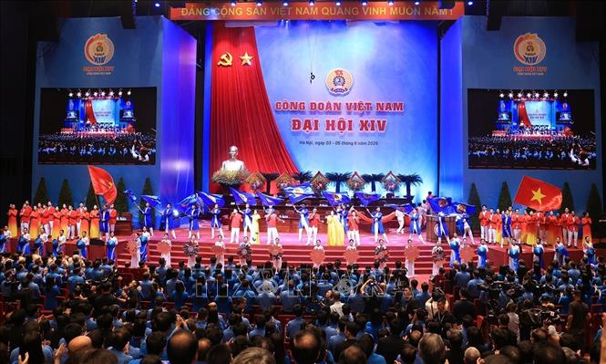 Chương trình văn nghệ chào mừng Đại hội. Ảnh: Tuấn Anh - TTXVN