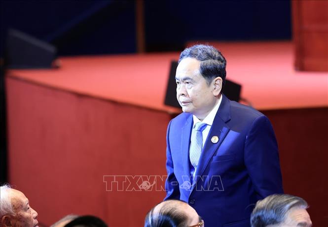 Chủ tịch Quốc hội Trần Thanh Mẫn dự Đại hội. Ảnh: Tuấn Anh - TTXVN
