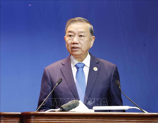 Tổng Bí thư, Chủ tịch nước Tô Lâm phát biểu chỉ đạo Đại hội XIV Công đoàn Việt Nam. Ảnh: Thống Nhất – TTXVN