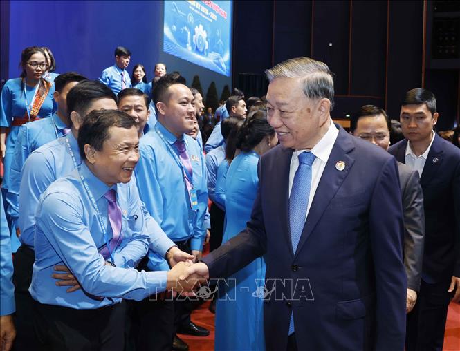 Tổng Bí thư, Chủ tịch nước Tô Lâm và các đại biểu dự Đại hội. Ảnh: Thống Nhất – TTXVN