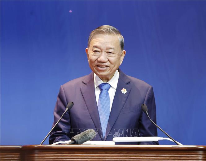 Tổng Bí thư, Chủ tịch nước Tô Lâm phát biểu chỉ đạo Đại hội XIV Công đoàn Việt Nam. Ảnh: Thống Nhất – TTXVN