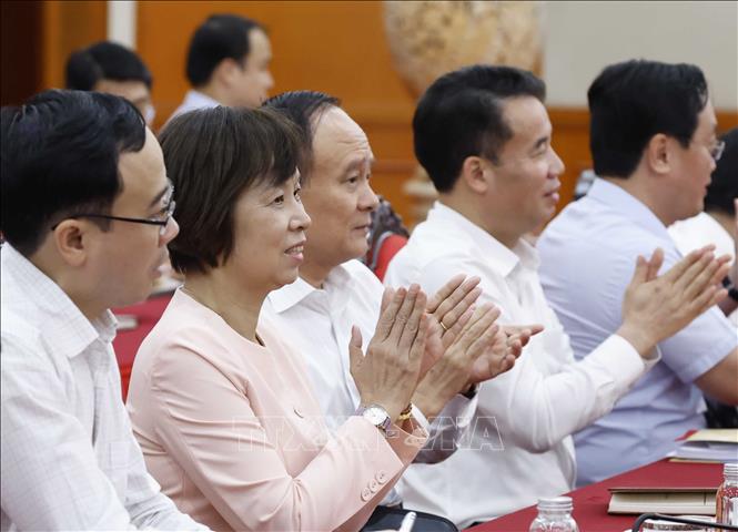 Các đại biểu tham dự cuộc làm việc. Ảnh: Thống Nhất – TTXVN