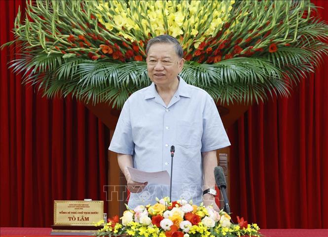 Tổng Bí thư, Chủ tịch nước Tô Lâm phát biểu chỉ đạo. Ảnh: Thống Nhất – TTXVN