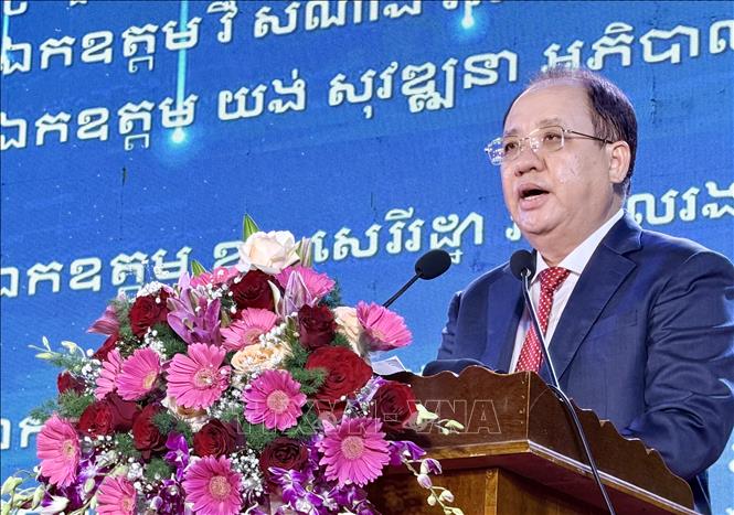 Ông Nguyễn Thanh Phong, Phó Chủ tịch Thường trực UBND tỉnh An Giang phát biểu. Ảnh: Thanh Sang - TTXVN