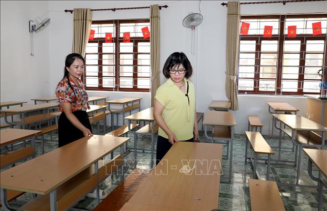 Điểm thi tại Trường THPT Hoàng Văn Thụ, phường Lương Văn Tri, Lạng Sơn đảm bảo đầy đủ các điều kiện tốt nhất phục vụ Kỳ thi tốt nghiệp THPT năm 2026. Ảnh: Văn Đạt - TTXVN